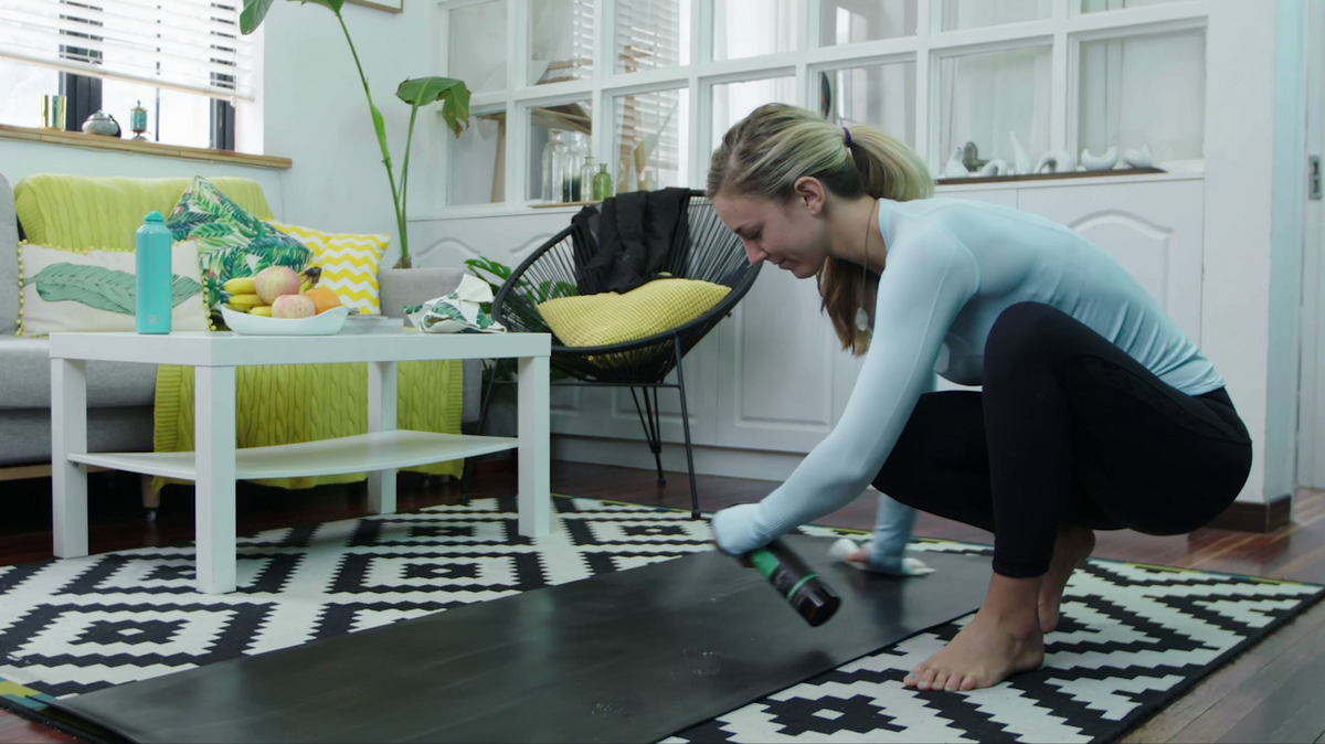 Safer, Natural Yoga Mat Cleaning with Soapnut Republic