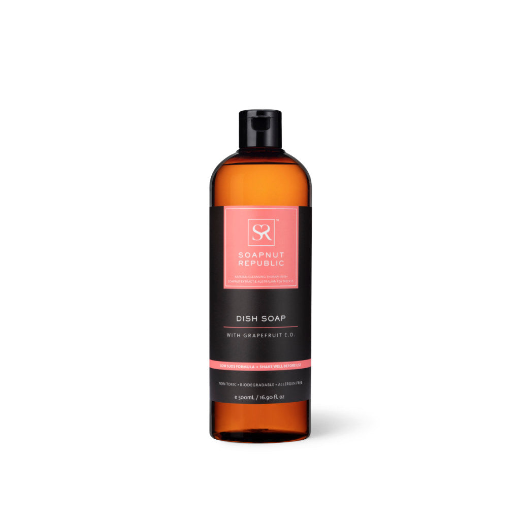 Dish Soap with Grapefruit E.O. (500ml) - Soapnut Republic