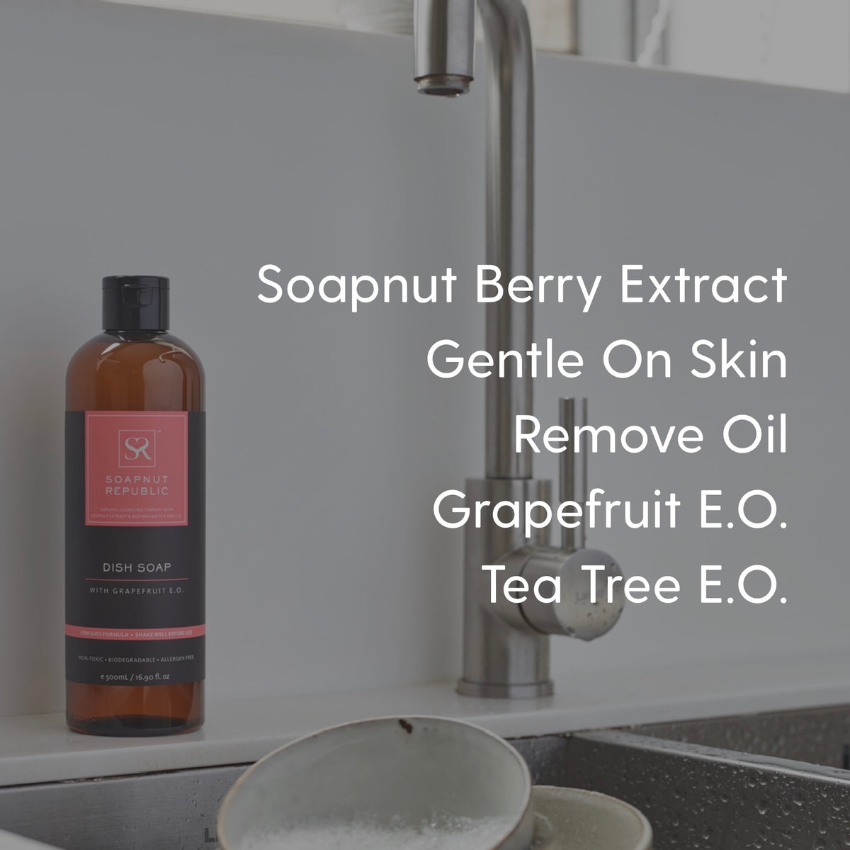 Dish Soap with Grapefruit E.O. (5L) - Soapnut Republic