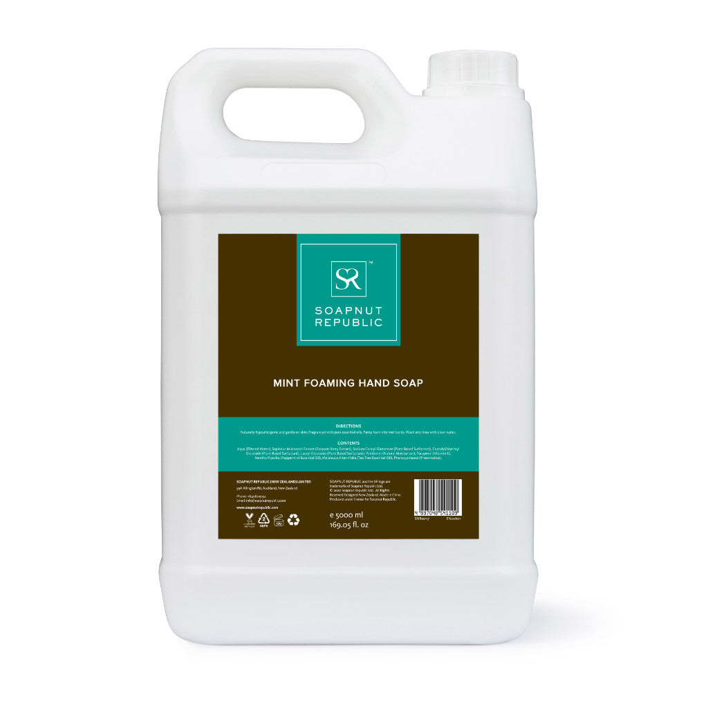 Foaming Hand Soap with Mint E.O. (5L) - Soapnut Republic