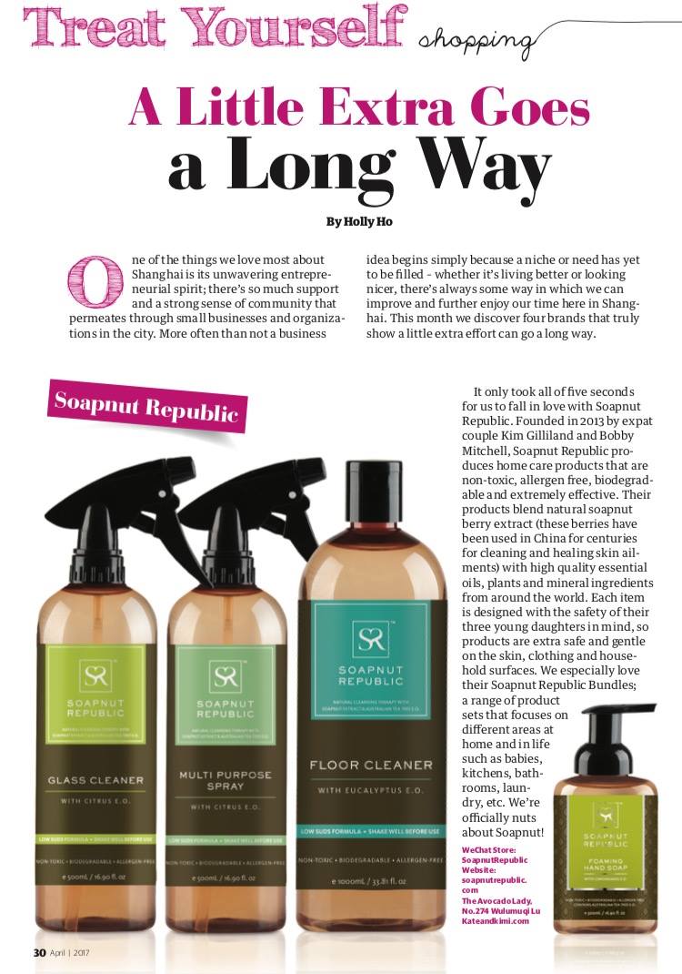City Weekend Parents & Kids magazine goes nuts about Soapnut