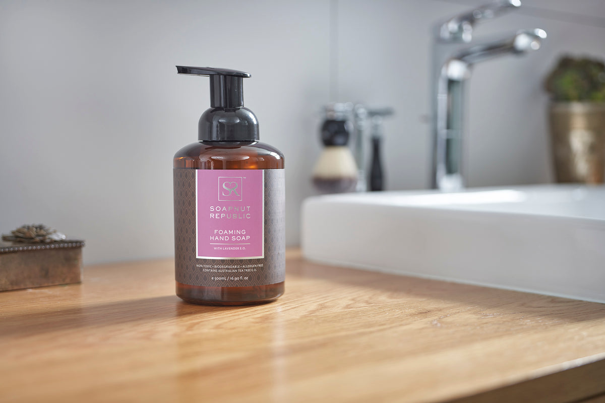 Foaming Hand Soap with Lavender E.O. (500ml) - Soapnut Republic