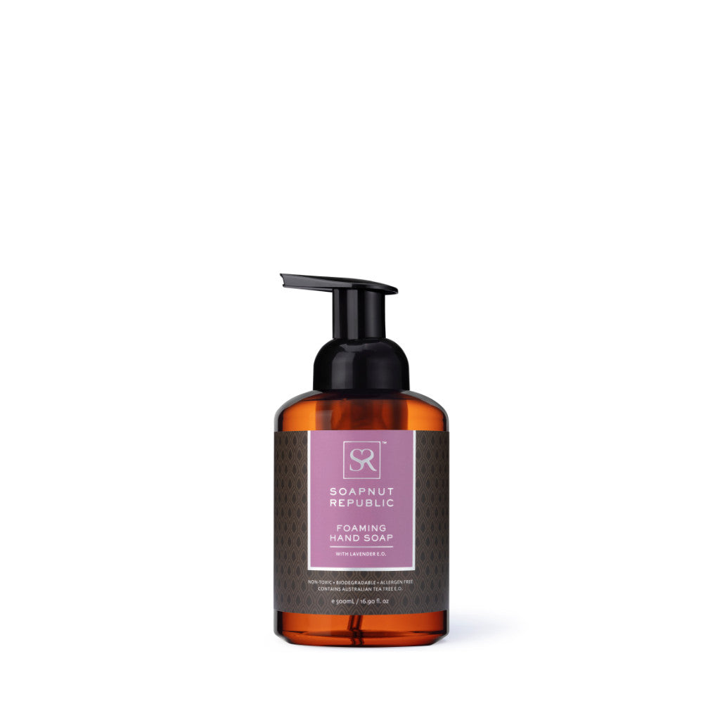 Foaming Hand Soap with Lavender E.O. (500ml) - Soapnut Republic