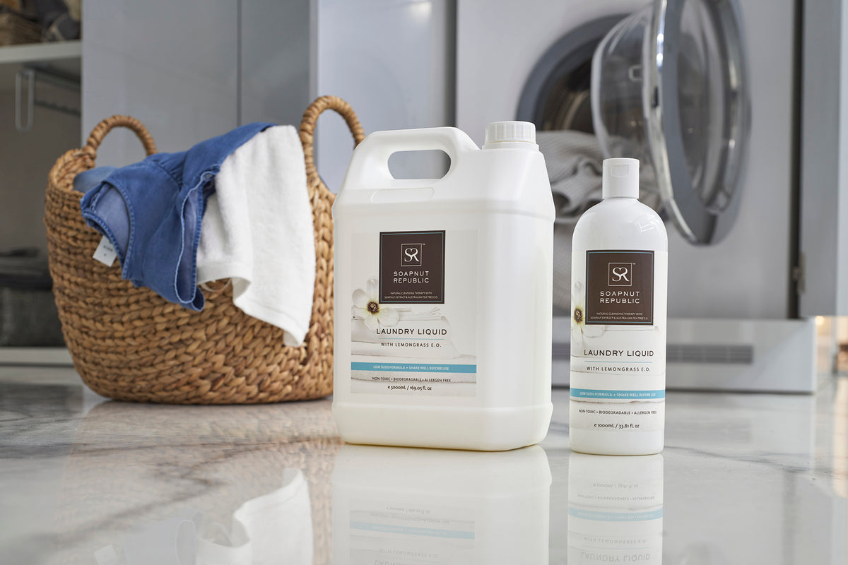 Laundry Liquid with Lemongrass E.O. (5L) - Soapnut Republic