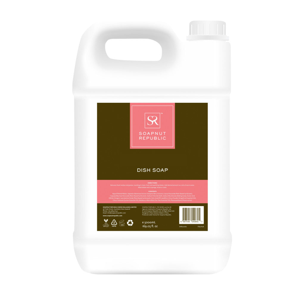 Dish Soap with Grapefruit E.O. (5L) - Soapnut Republic